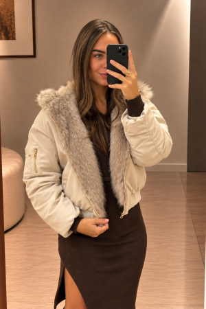 NATALIE obojestranska jakna - bež