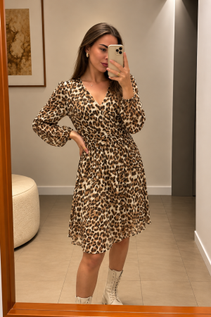 KIARA obleka - leopard