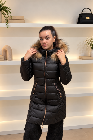 VANESSA prešita bunda – črna